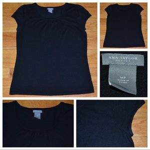 Women’s Ann Taylor black top, size medium petite (MP)